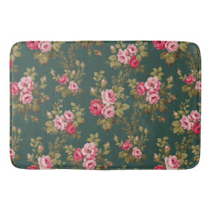 Tapis De Bain Élégantes roses roses Vintages sur Arrière - pl