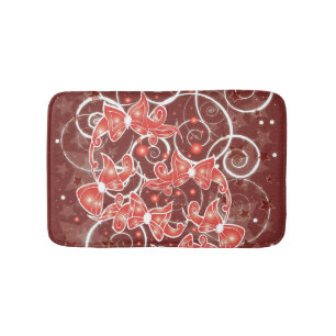 Tapis De Bain Élégants et mignons vaches et étoiles de Noël