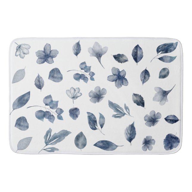 Tapis De Bain Éléments d'aquarelle peints à la main dans les cou (Devant)