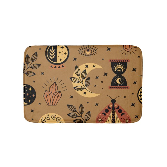 Tapis De Bain Éléments magiques : Enchanter un Motif sans coutur (Devant)