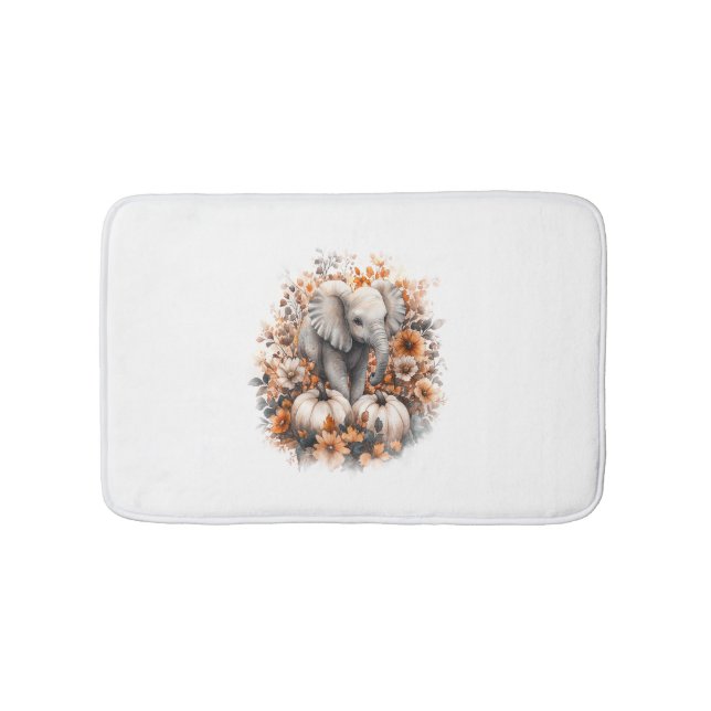 Tapis De Bain Elephant Citrouille du pays de chemise (Devant)