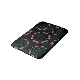 Tapis De Bain Emerald and Pink Kaleidoscope 