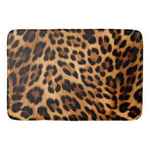 Tapis De Bain Empreinte de léopard Brown chic