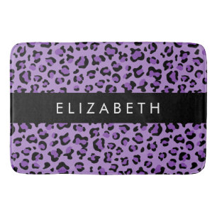 Tapis De Bain Empreinte de léopard, Spots, Leopard Violet, Votre
