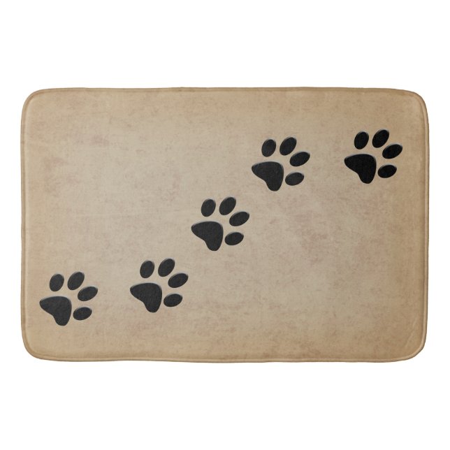 TAPIS DE BAIN EMPREINTES DE PATTES DE CHIEN (Devant)