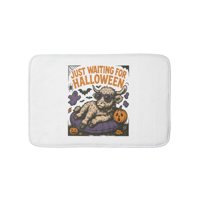 Tapis De Bain En attente de la vache Halloween Highland (Devant)