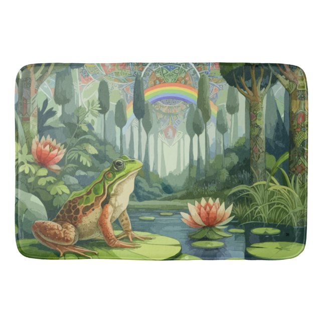 Tapis De Bain Enchanter William Morris Frog dans une forêt (Devant)