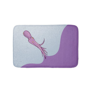 Tapis De Bain encre de seiche de poulpe