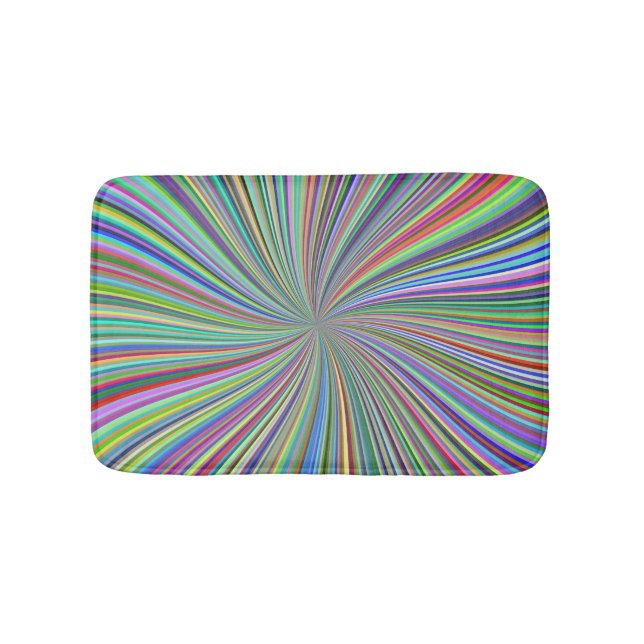 Tapis De Bain Énergétique Colorful Ribbon Sunburst (Devant)