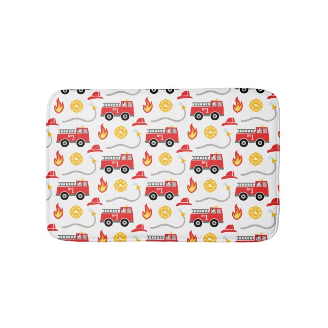 Tapis De Bain Enfants de camion-feu (Devant)