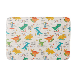 Tapis De Bain Enfants Dinosaur Motif voyageur