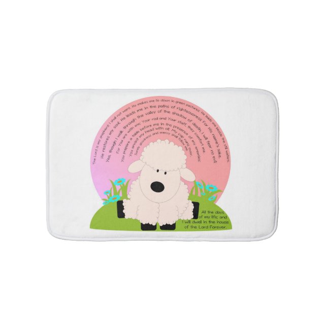 Tapis de bain entier du psaume 23 (Devant)