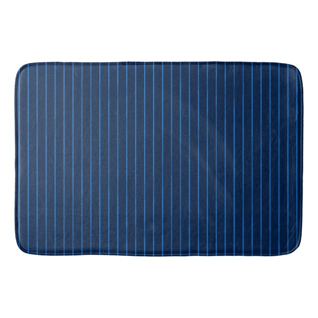 Tapis De Bain Épingles bleu marine (Devant)