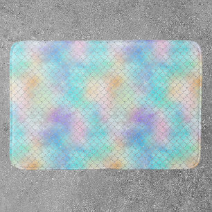 Tapis De Bain Éscaliers de sirène bleu rose