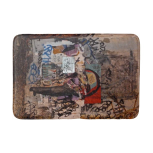 tapis de bain est de graffiti de village