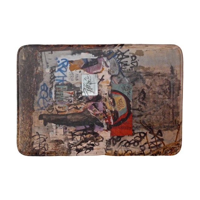 tapis de bain est de graffiti de village (Devant)