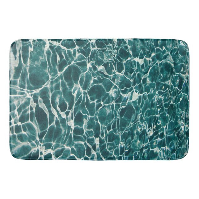 Tapis De Bain Eté esthétique Vagues d'eau Design Style (Devant)