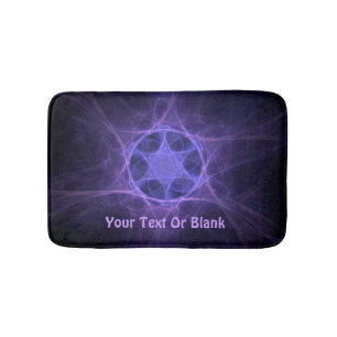 Tapis De Bain Étoile Violette Fractée De David