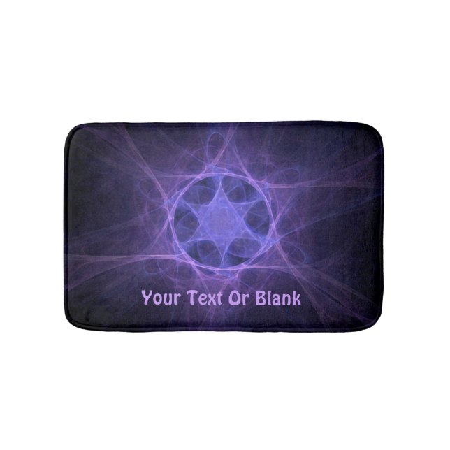 Tapis De Bain Étoile Violette Fractée De David (Devant)