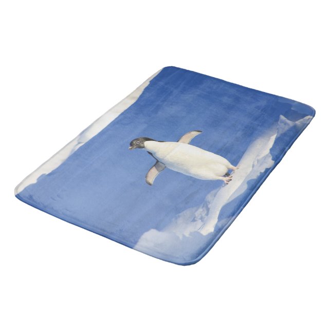 Tapis De Bain Étreinte de pingouin (Angle)
