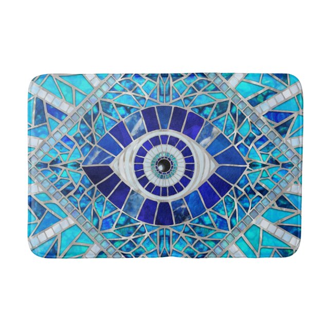 Tapis De Bain Evil Oeil Amulet Mosaic Art (Devant)