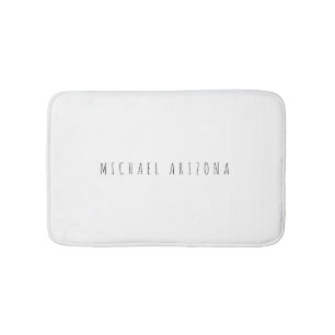 Tapis De Bain Exclusif Personal Modern Ajouter Nom Minimaliste