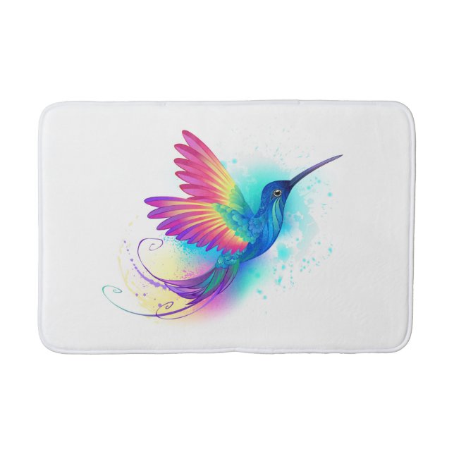 Tapis De Bain Exotic Rainbow Hummingbird (Devant)