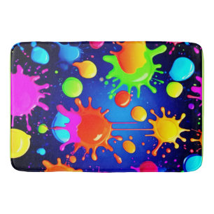 Tapis De Bain Explosion Abstraite de peinture