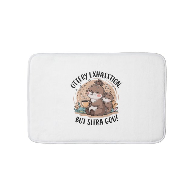 Tapis De Bain Expression de l'Otterie mignonne Sloth et Baby (Devant)