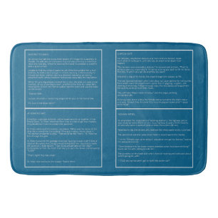 Tapis de bain fait sur commande de couleur de