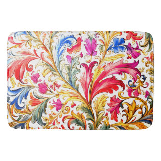 Tapis De Bain Fantastique design florentin Feuilles