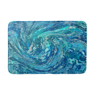 Tapis De Bain Fantastique vague abstraite