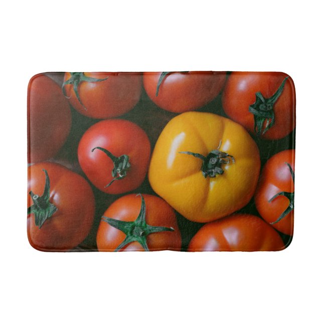 Tapis De Bain Farms | Shiny Red & Yellow Tomatoes (Devant)