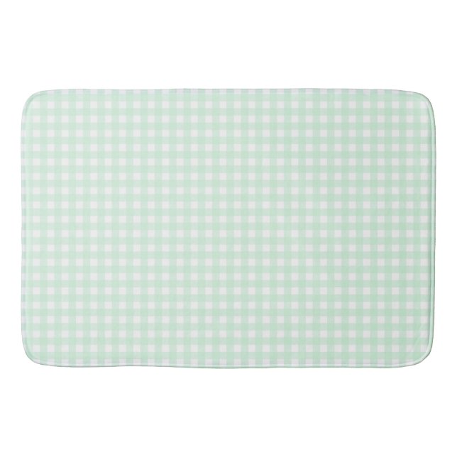 Tapis De Bain Faye et Lauren En vichy vert clair (Devant)