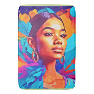 Tapis De Bain Femmes colorées Dada Art