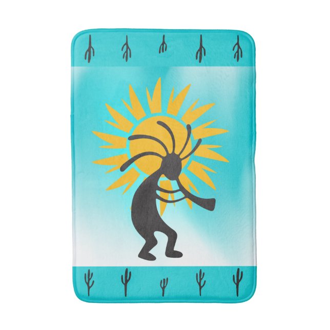 Tapis De Bain Fertilité Sun Kokopelli Sud-ouest (Devant (Vertical))