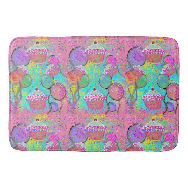 TAPIS DE BAIN FÊTE D'ANNIVERSAIRE (Devant)