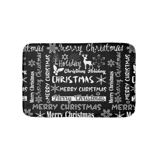 Tapis De Bain Fêtes de Noël, motif de Noël (Devant)