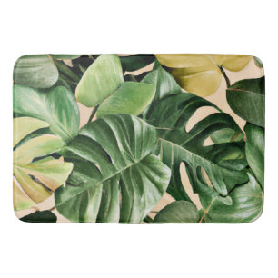 Tapis De Bain Feuilles florales/hawaïennes/tropicales