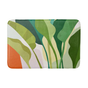 Tapis De Bain Feuilles tropicaux