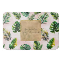 Feuilles tropicaux du sable rose