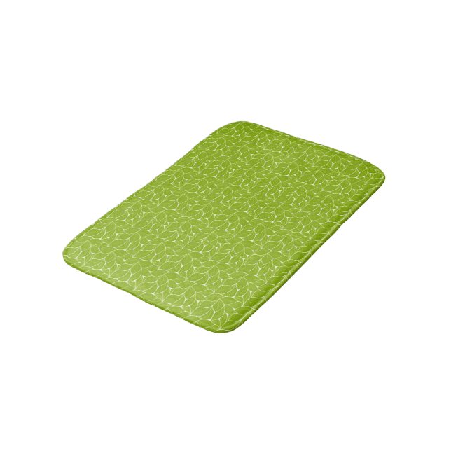 Tapis De Bain feuilles verts (Angle)
