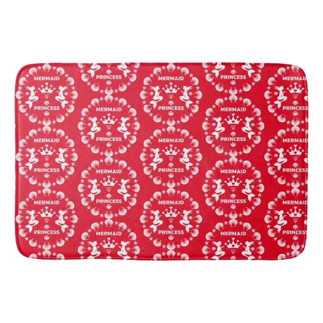 Tapis De Bain Fille Sirène Princesse (Devant)