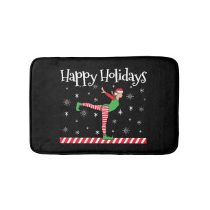 Tapis De Bain Filles Gymnastique Elfe de Noël