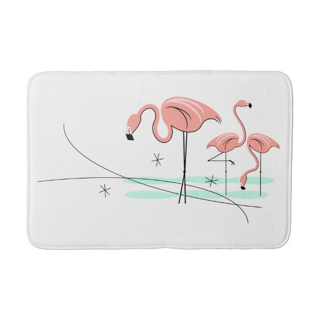Tapis De Bain Flamant rose Ocean Trio 3 bain mat (Devant)