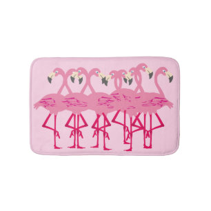 Tapis De Bain Flamants roses roses