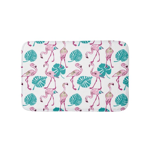 Tapis De Bain Flamants roses roses (Devant)