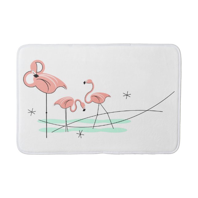 Tapis De Bain Flamants roses Trio bain mat (Devant)