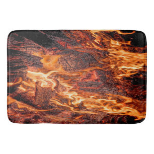 Tapis De Bain Flamme orange