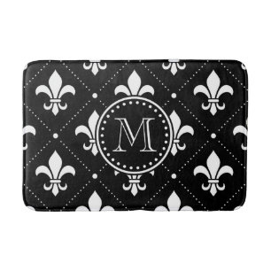Tapis De Bain Fleur De Lis Pattern